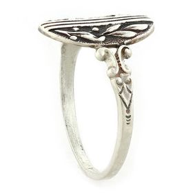 "Peace and Goodwill" Sterling Silver Whimsical Ring