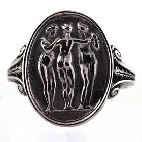 "Three Graces" Sterling Silver Whimsical Ring