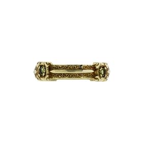 Die Struck 14k Green Gold HUGO KOHL Band Set with Peridot