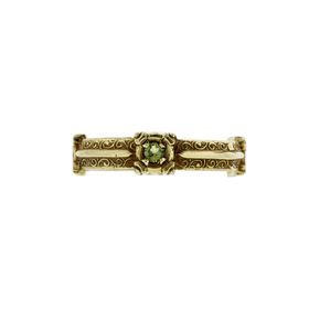 Die Struck 14k Green Gold HUGO KOHL Band Set with Peridot