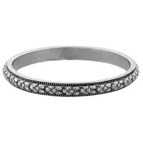 "Petite Orange Blossom" Vintage Sterling Silver Stacking Ring