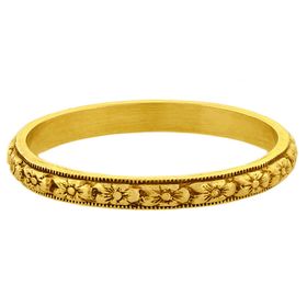 "Fruitful Marriage" Vintage 18k Yellow Gold Stacking Ring