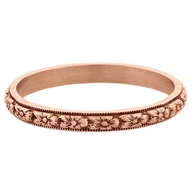 "Fruitful Marriage" Vintage 14k Rose Gold Stacking Ring