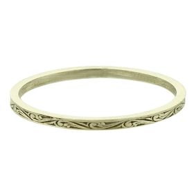 "Eternal Love" Vintage 14k Green Gold Stacking Ring