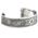 "Love and Regard" Women's Sterling Silver Wide Cuff Bracelet with Diamonds