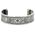 "Love and Regard" Women's Sterling Silver Wide Cuff Bracelet with Diamonds