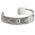 "Passionate Love" Women's Sterling Silver Wide Cuff Bracelet with Diamonds