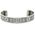 "Aphrodite's Flower" Women's Engraved Sterling Silver Cuff Bracelet with Rubies