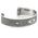 "Love At First Sight" Women's Sterling Silver Wide Cuff Bracelet with Diamonds