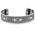 "Love At First Sight" Women's Sterling Silver Wide Cuff Bracelet with Diamonds