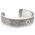"Loyal Love" Women's Sterling Silver Wide Cuff Bracelet with Diamonds