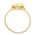 "Four Tulips" 18k Yellow Gold Vintage Diamond Filigree Engagement Ring